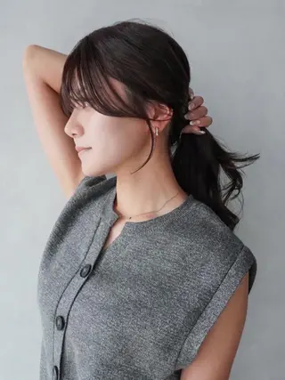 セミロング カラー ITbyALBUM 八王子店のヘアスタイル