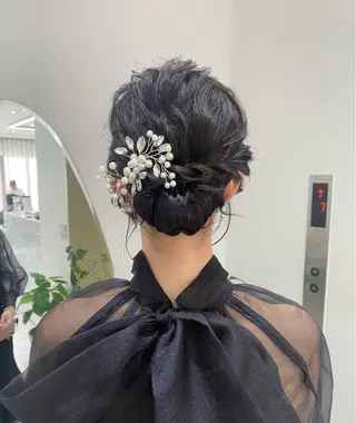 ロング ヘアアレンジ 髪質改善/艶カラー 🎀ヘアアレンジ🎀のヘアスタイル