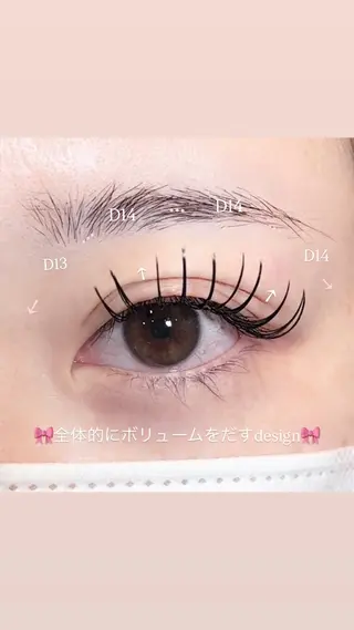マツエク・マツパ 山本 恋乃香のマツエク・マツパデザイン