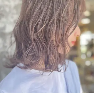 ミディアム カラー Pia/KIRIA /福岡美容室のヘアスタイル