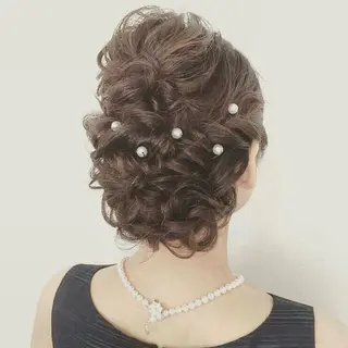 セミロング ヘアアレンジ KANA カナのマツエク・マツパデザイン