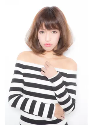 ミディアム カラー パーマ ✨Alushe 心斎橋店✨のヘアスタイル