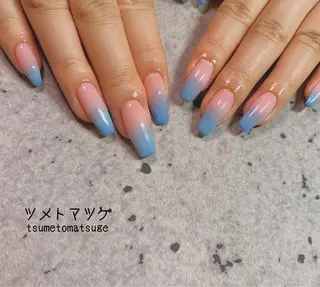 ロング ネイル ツメトマツゲ .のネイルデザイン