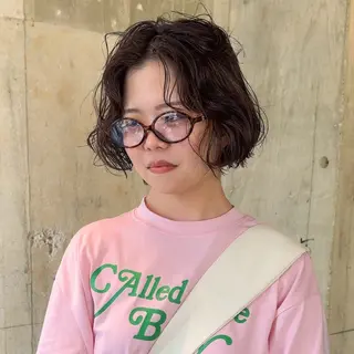 ショート パーマ 🍈yurina パーマ🍈のヘアスタイル