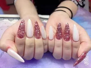 ロング 🎀CUTEE 🎀レイのネイルデザイン