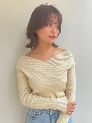 ミディアム ⭐︎美髪ブリーチ⭐︎ 久留米/髪質改善のヘアスタイル