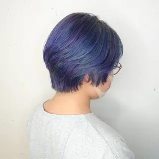 ショート カラー ヘアアレンジ E Komo hair所属・Wow❕E Komo hair 永井一輝のヘアスタイル