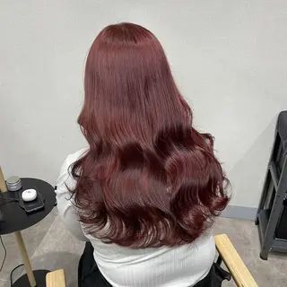 ロング カラー 暖色カラー✨代表しげ オグジュアリーのヘアスタイル