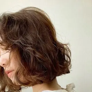 ショート パーマ Lomalia もえかのヘアスタイル