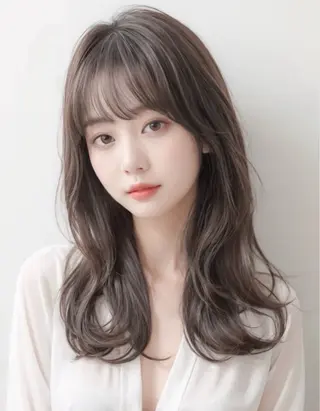 セミロング 髪質改善/白髪ぼかし 笹沼 陸矢のヘアスタイル