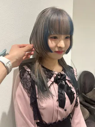 ミディアム カラー 青木 光太朗のヘアスタイル