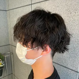 ミディアム パーマ メンズ 高槻/大学生にも人気 🥰ルービック高槻のヘアスタイル