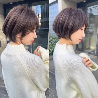 ショート カラー ブリーチなし/暖色/ 透明感/ririkaのヘアスタイル