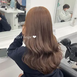 ロング カラー パーマ ヘアアレンジ メンズ キッズ ♥️韓国ヘア レイヤー♥️ゆりのヘアスタイル