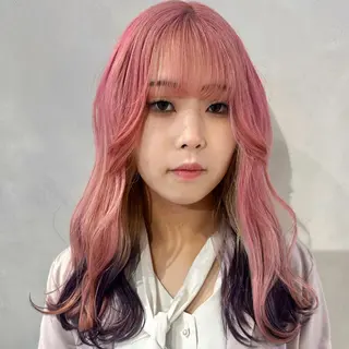 ロング カラー デザインカラー/パー マ🦖外岡咲希🦖のヘアスタイル