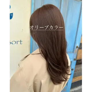 ミディアム 髪質改善/艶髪/ 透明感カラー/サラのヘアスタイル