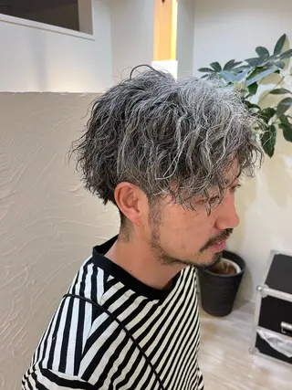 ショート パーマ メンズ Utata literie所属・嵯峨 大地/パーマ/ ハード系/特殊系のヘアスタイル