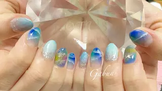 ミディアム LOTUS ネイルサロンのネイルデザイン