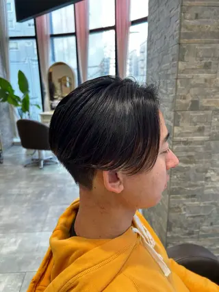 ショート パーマ メンズ La Blessグランサロン梅田店所属・梅田美容室/ブリーチ なし/レイヤーカットのヘアスタイル