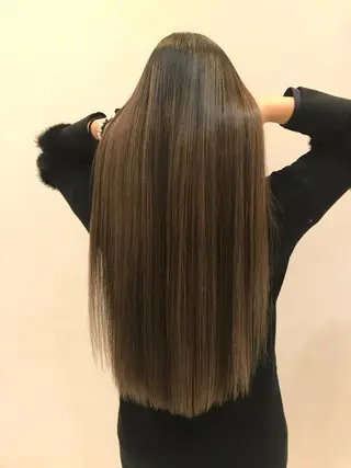 ロング カラー シールエクステ⭐️ オオミタクヤのヘアスタイル