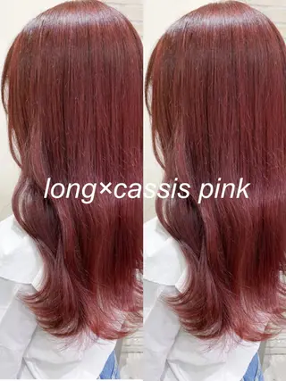 セミロング カラー 横浜🍒カット エクステ/RIEのヘアスタイル