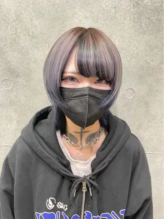 ミディアム カラー 韓国レイヤー/透明感 /髪質改善/アジキのヘアスタイル