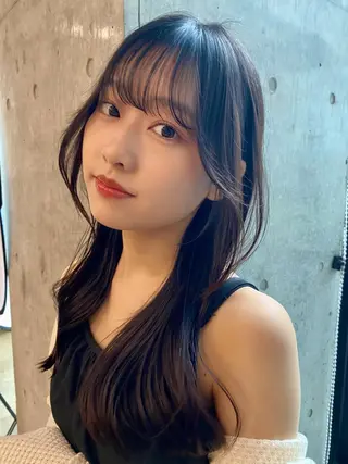 ロング カラー SALOWIN原宿AROA店所属・顔まわり神カット✂︎ 齋藤雄大【表参道】のヘアスタイル