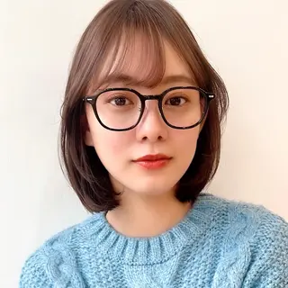 ショート カラー 🌱小顔ヘア/ボブ ミディアム/双葉🌱のヘアスタイル