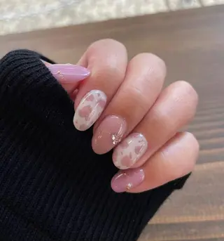 ネイル マジョリカ ブルーのネイルデザイン