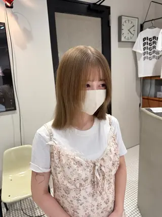 ミディアム カラー コノカ暖色カラー/ 透明感カラーのヘアスタイル