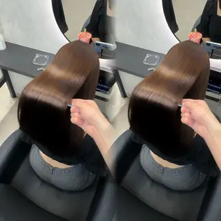 ロング ヘアアレンジ 新宿 /髪質改善/ 縮毛矯正/ヒュウガのヘアスタイル