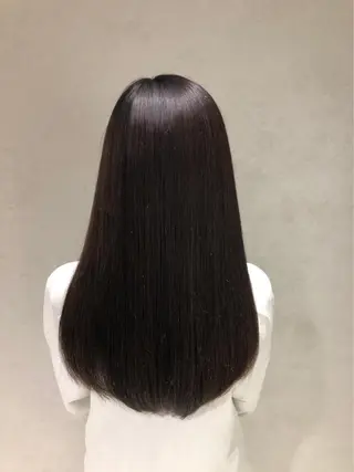 ロング ✨赤味消しカラー✨ 韓国ヘア/古川恭平のヘアスタイル