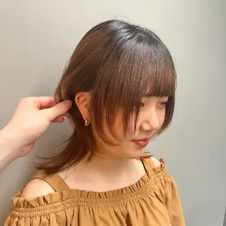 ミディアム 🐺立川のウルフ屋 さん🐺おかみ🐺のヘアスタイル