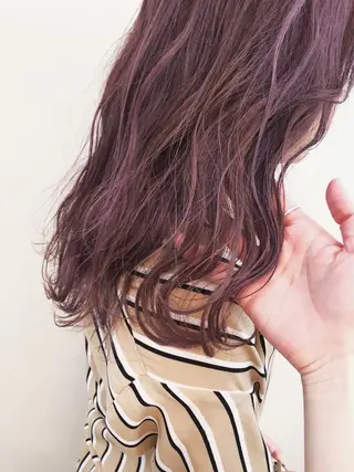 ロング カラー エクステ ハイトーン 💭黒崎ハルカのヘアスタイル