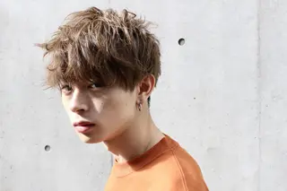 ショート カラー パーマ N° +aero 横浜のヘアスタイル