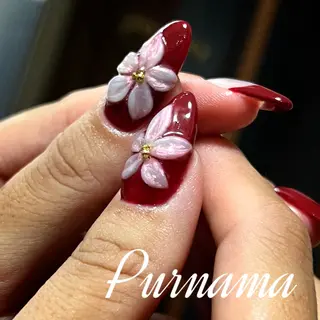 ネイル Purnama(ﾌﾟﾙﾅﾓ)所属・Purnama あきのネイルデザイン