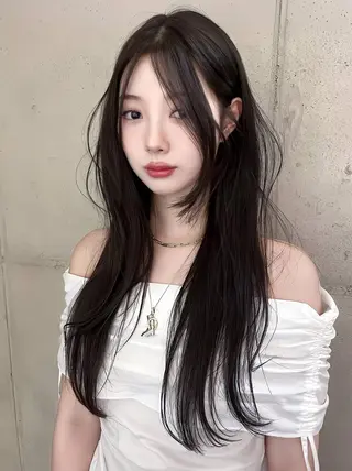 ロング 韓国特化型 エクステ、カラー専門のヘアスタイル