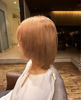 ミディアム サナ/大阪/茶屋町 /韓国風ハイトーンのヘアスタイル