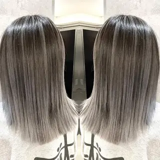 セミロング カラー MiL所属・✨ハイトーン✨ 濱田知孝のヘアスタイル