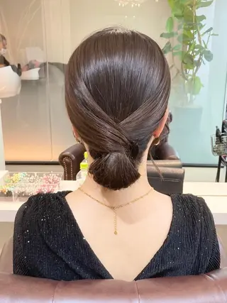 ミディアム ヘアアレンジ ヘアセット/エクステ cocoro🐹🎀のヘアスタイル