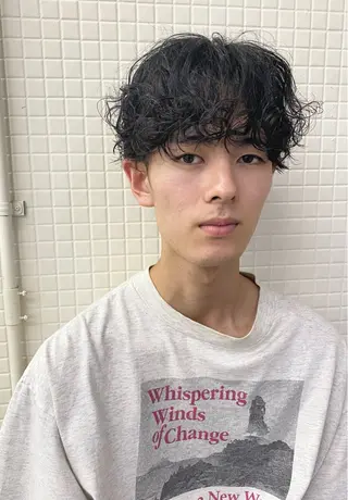 ショート パーマ メンズ 7Bridge所属・ハッシュカット 小西貫太のヘアスタイル