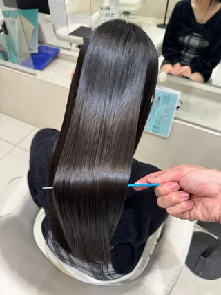 セミロング 艶髪/ブリーチなし Wカラー🌺yuiのヘアスタイル