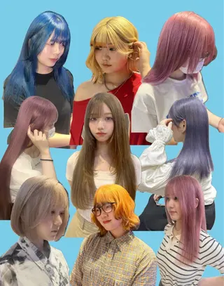 ミディアム カラー GO TODAY所属・岡山ケアブリーチ特化 /こもものヘアスタイル