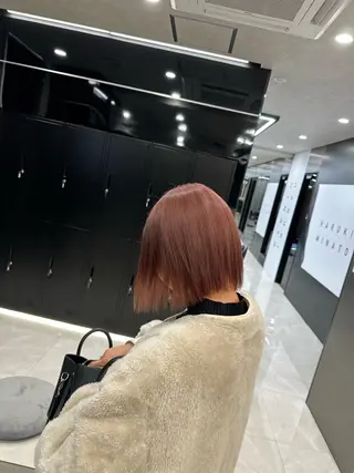 ミディアム カラー HARUKI MINATO japan 仙台店所属・✨【髪質改善/縮毛 矯正】✨ゆうほのヘアスタイル
