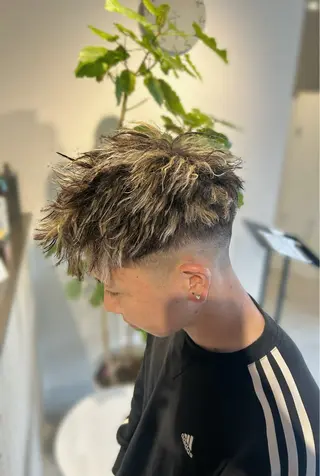ショート カラー パーマ メンズ 💎韓国カラー Giness坂下巧のヘアスタイル