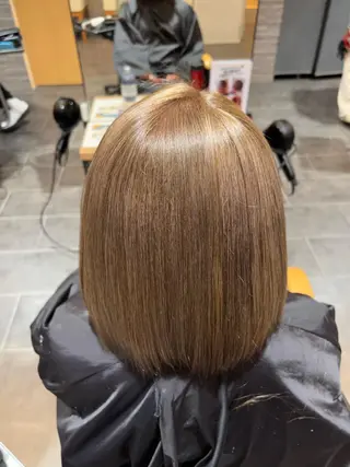 ミディアム カラー ツヤ髪の匠/髪質改善 山本晃太のヘアスタイル