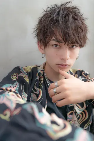 セミロング パーマ メンズ FM【エフエム】HAVANA所属・💈圧倒的メンズ特化 明大前美容師💈のヘアスタイル