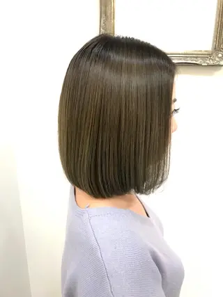 ミディアム カラー 髪質改善×METEO 店長 貞松直也のヘアスタイル