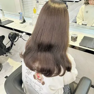 ロング カラー ヘアアレンジ 韓国ナチュラルヘア 🤍raika🤍のヘアスタイル