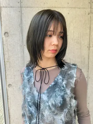 ミディアム カラー Paddle所属・似合わせレイヤー/ レイヤーパーマ/高倉のヘアスタイル